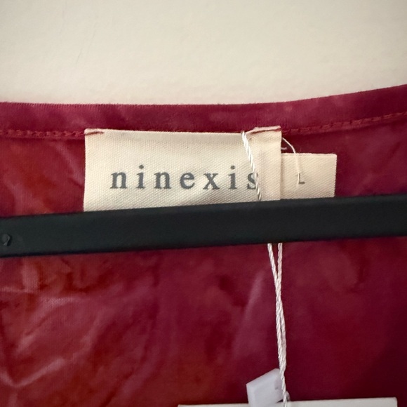 Red Tie-Dye One Shoulder Ruched Dress - Picture 4 of 6